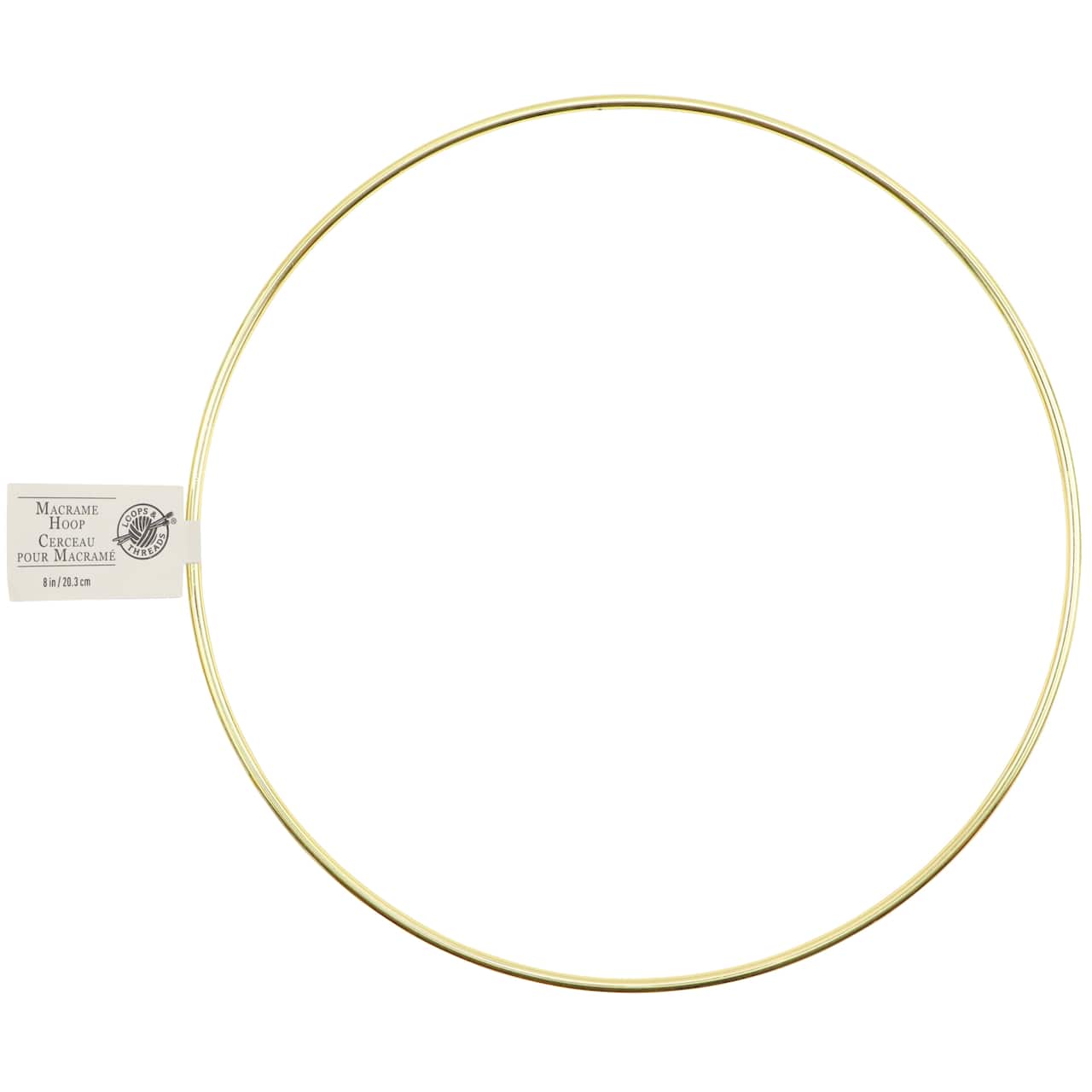 36 Pack: Macramé Brass Ring by Loops & Threads®